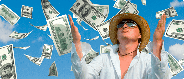 photo of a person with money